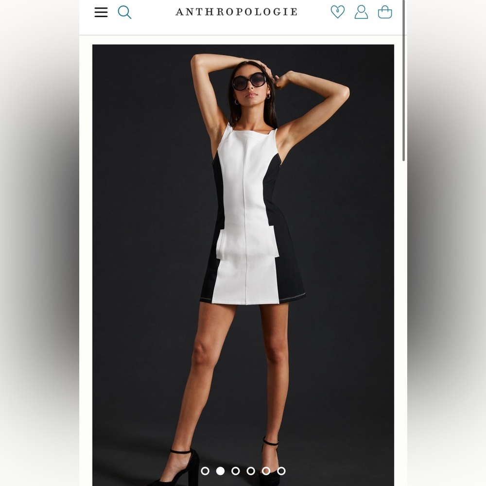 Anthropologie Maeve Colorblock Mini Dress